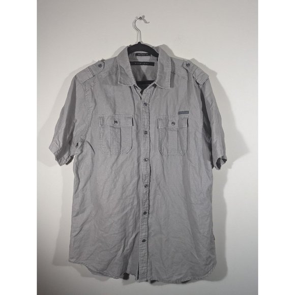 BUNDLE Sean John Linen Cotton Button Down Shirt Men's Size XL - Picture 6 of 9